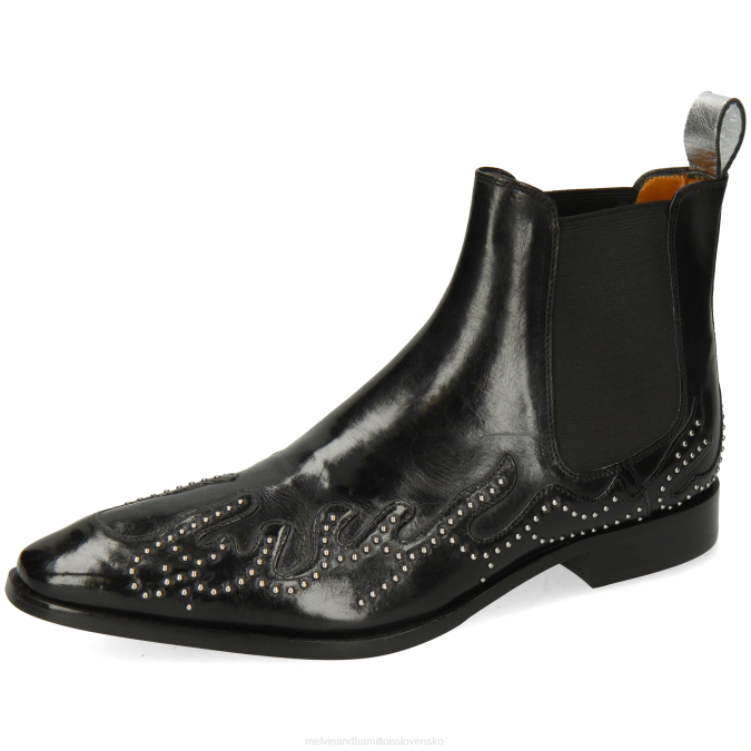 Melvin & Hamilton muži Elvis 81 B0T2114 členkové čižmy čierna
