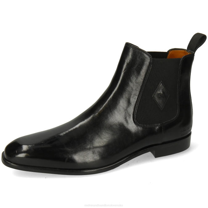 Melvin & Hamilton muži Elyas 5 B0T210 členkové čižmy čierna