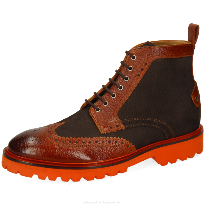 Melvin & Hamilton muži Matúš 48 B0T297 členkové čižmy hnedá