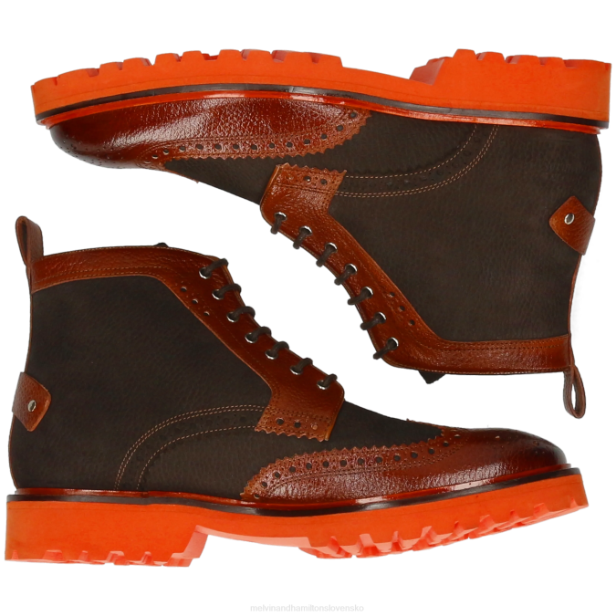 Melvin & Hamilton muži Matúš 48 B0T297 členkové čižmy hnedá