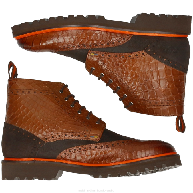 Melvin & Hamilton muži Matúš 7 B0T296 členkové čižmy hnedá