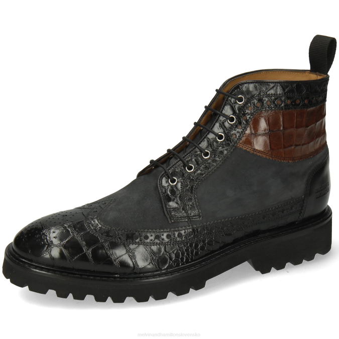 Melvin & Hamilton muži Matúš 9 B0T264 členkové čižmy čierna