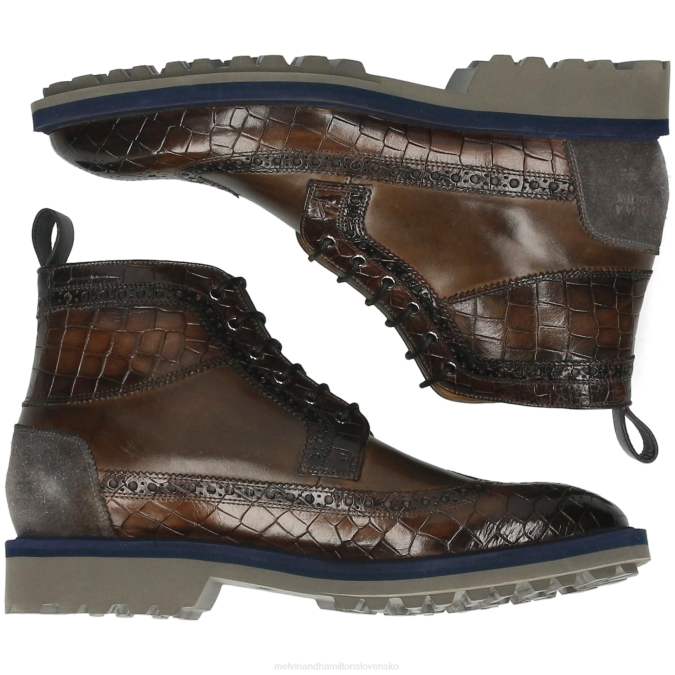 Melvin & Hamilton muži Matúš 9 B0T266 členkové čižmy sivá