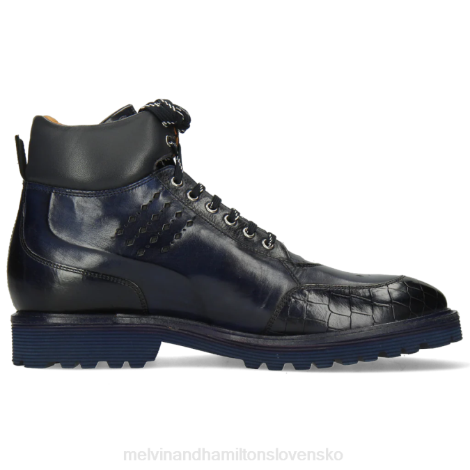Melvin & Hamilton muži Trevor 28 B0T2136 členkové čižmy Modrá