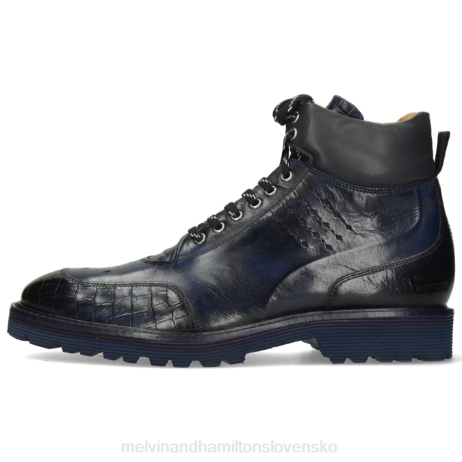 Melvin & Hamilton muži Trevor 28 B0T2136 členkové čižmy Modrá