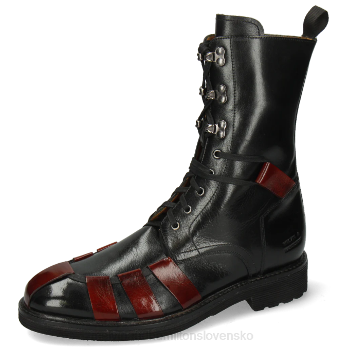 Melvin & Hamilton muži Trevor 43 B0T2144 členkové čižmy čierna