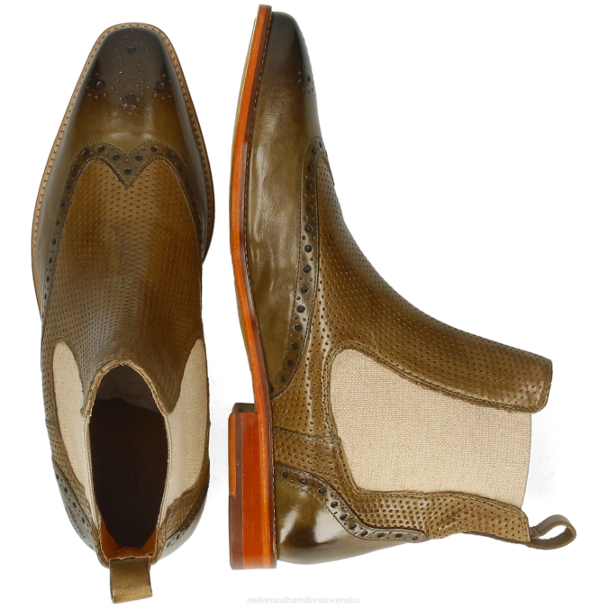 Melvin & Hamilton muži alex 9 B0T248 členkové čižmy kaki