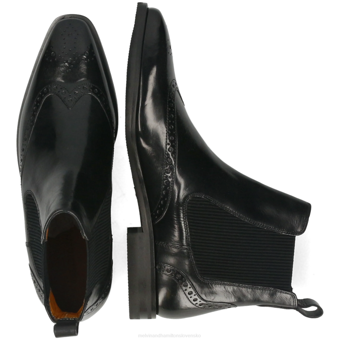 Melvin & Hamilton muži alex 9 B0T274 členkové čižmy čierna