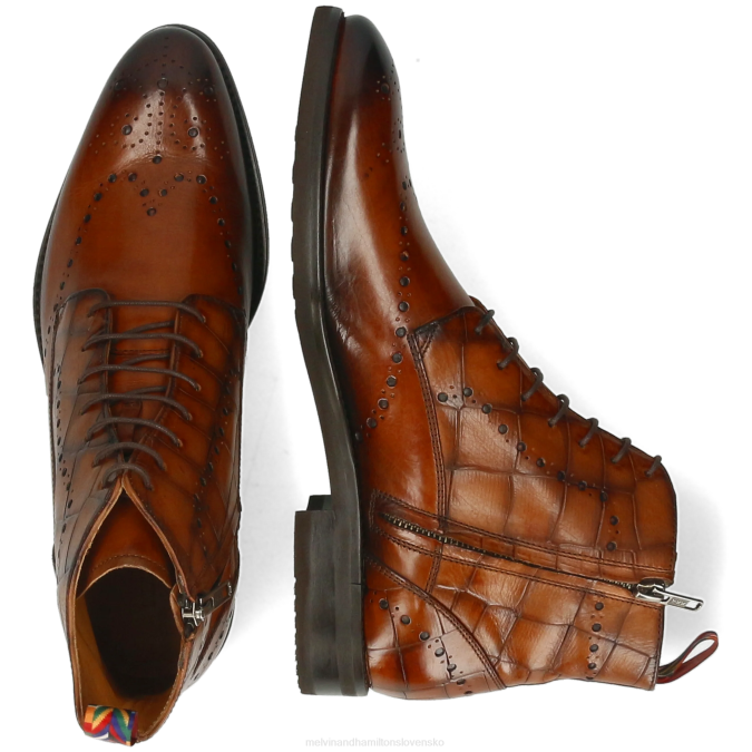 Melvin & Hamilton muži bobby 9 B0T2104 členkové čižmy hnedá