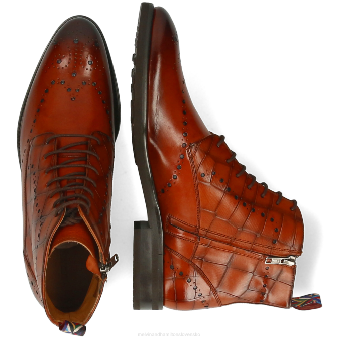 Melvin & Hamilton muži bobby 9 B0T289 členkové čižmy oranžová