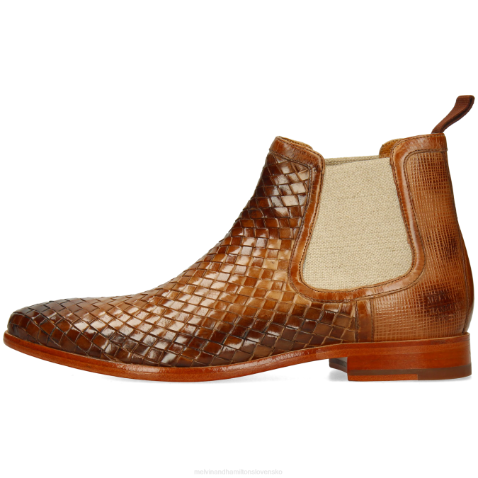 Melvin & Hamilton muži brada 6 B0T214 členkové čižmy svetlo hnedá