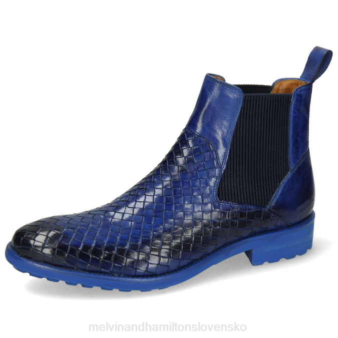 Melvin & Hamilton muži brada 9 B0T2128 členkové čižmy Modrá