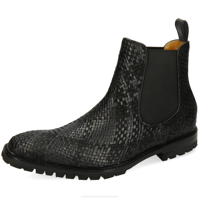 Melvin & Hamilton muži carlo 5 B0T2122 členkové čižmy čierna