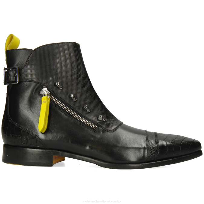 Melvin & Hamilton muži elvis 25 B0T21 členkové čižmy čierna