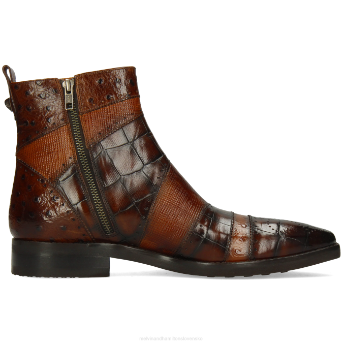 Melvin & Hamilton muži elvis 26 B0T295 členkové čižmy hnedá