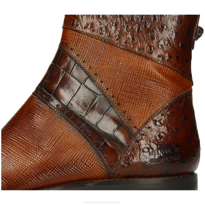 Melvin & Hamilton muži elvis 26 B0T295 členkové čižmy hnedá