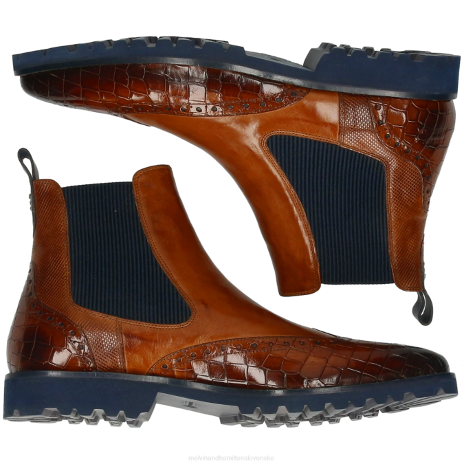 Melvin & Hamilton muži emil 9 B0T252 členkové čižmy hnedá