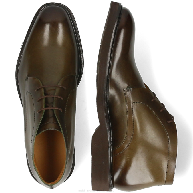 Melvin & Hamilton muži felix 1 B0T277 členkové čižmy kaki