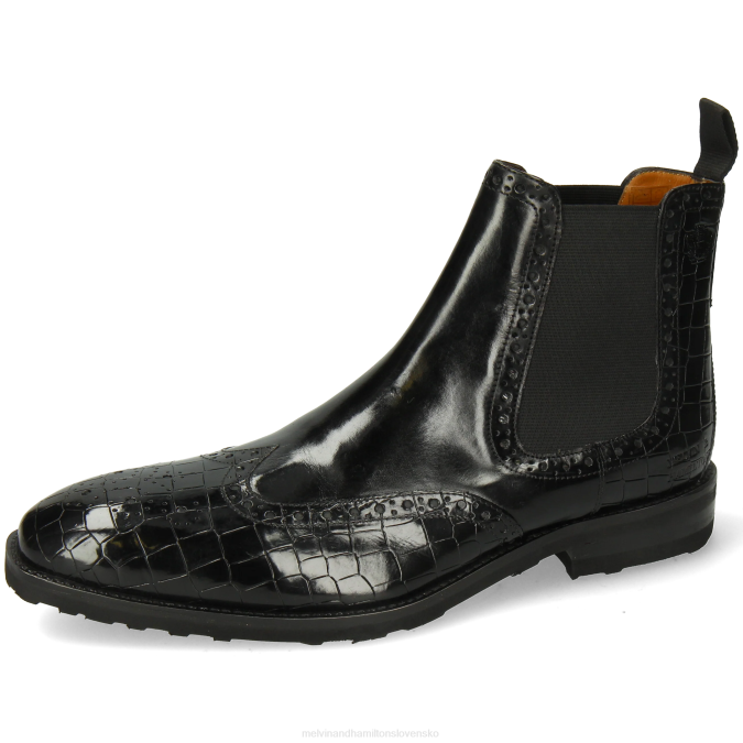 Melvin & Hamilton muži flynn 2 B0T224 členkové čižmy čierna