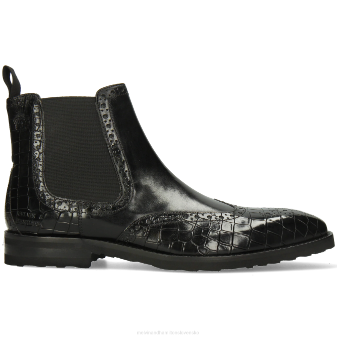 Melvin & Hamilton muži flynn 2 B0T224 členkové čižmy čierna