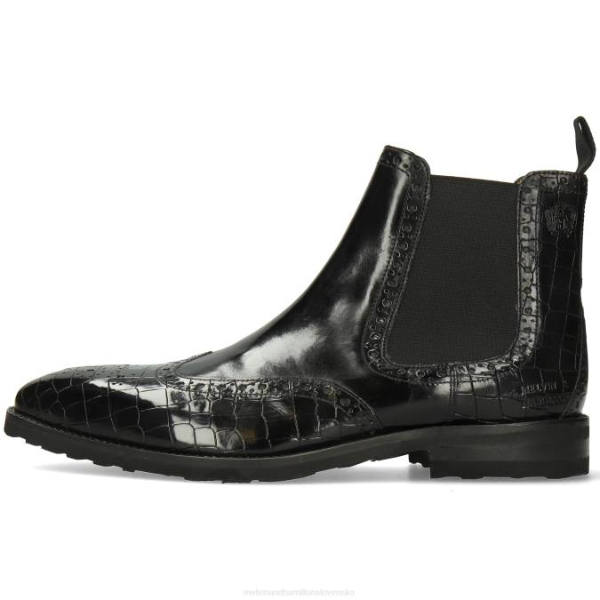 Melvin & Hamilton muži flynn 2 B0T224 členkové čižmy čierna