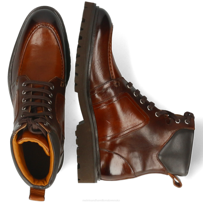 Melvin & Hamilton muži george 1 B0T218 členkové čižmy hnedá