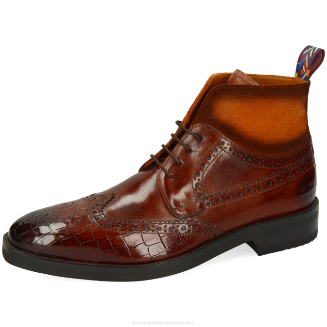 Melvin & Hamilton muži jeff 34 B0T285 členkové čižmy hnedá