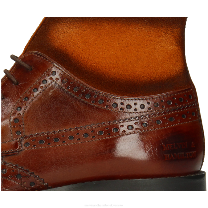 Melvin & Hamilton muži jeff 34 B0T285 členkové čižmy hnedá