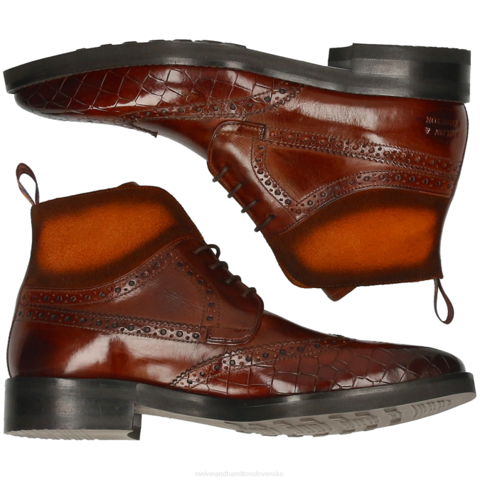 Melvin & Hamilton muži jeff 34 B0T285 členkové čižmy hnedá