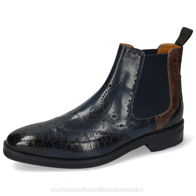 Melvin & Hamilton muži jeff 35 B0T2137 členkové čižmy Modrá