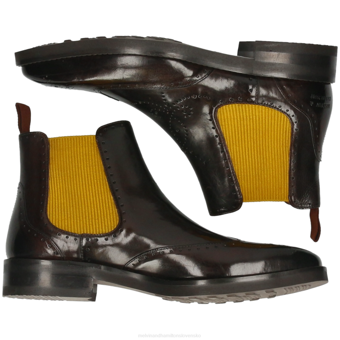Melvin & Hamilton muži jeff 35 B0T299 členkové čižmy hnedá