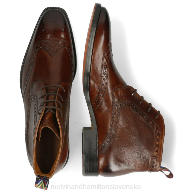 Melvin & Hamilton muži jeff 7 B0T2116 členkové čižmy hnedá