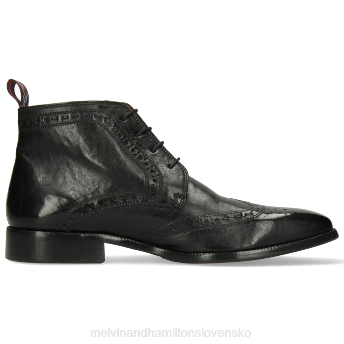 Melvin & Hamilton muži jeff 7 B0T2126 členkové čižmy čierna