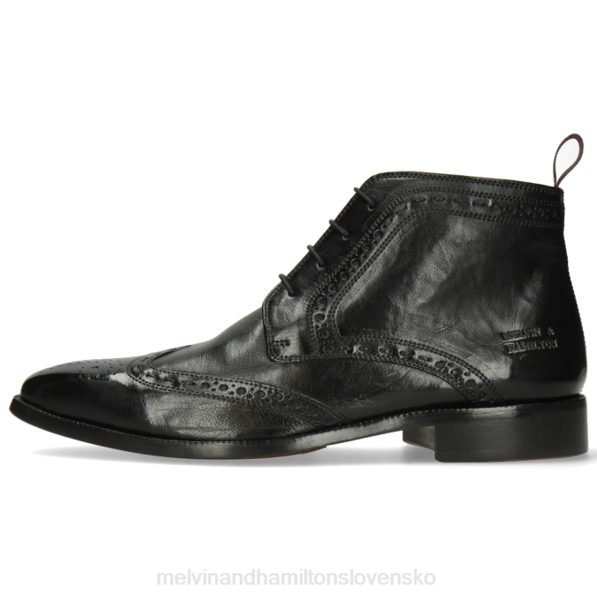 Melvin & Hamilton muži jeff 7 B0T2126 členkové čižmy čierna