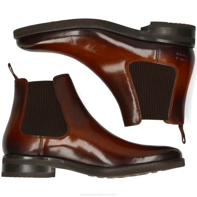 Melvin & Hamilton muži klint 7 B0T253 členkové čižmy hnedá
