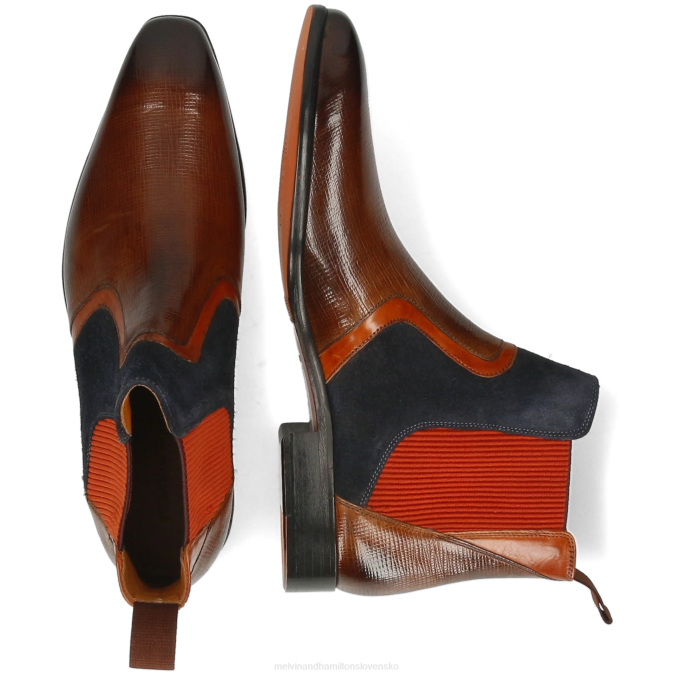 Melvin & Hamilton muži lewis 26 B0T2115 členkové čižmy hnedá