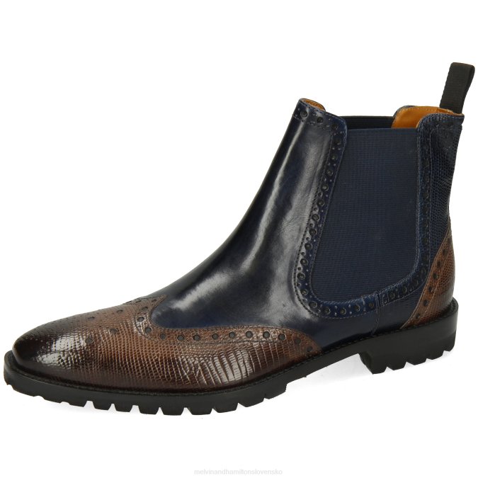 Melvin & Hamilton muži martin 5 B0T219 členkové čižmy Modrá