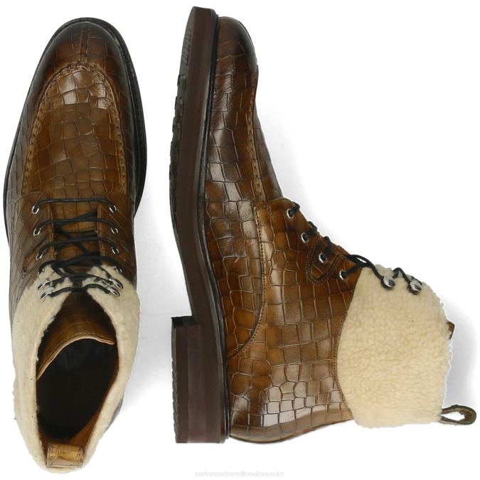 Melvin & Hamilton muži parker 3 B0T257 členkové čižmy kaki