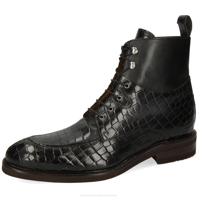 Melvin & Hamilton muži parker 3 B0T258 členkové čižmy čierna