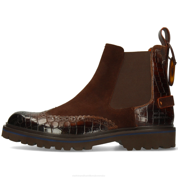 Melvin & Hamilton muži prepichnúť 26 B0T2101 členkové čižmy hnedá