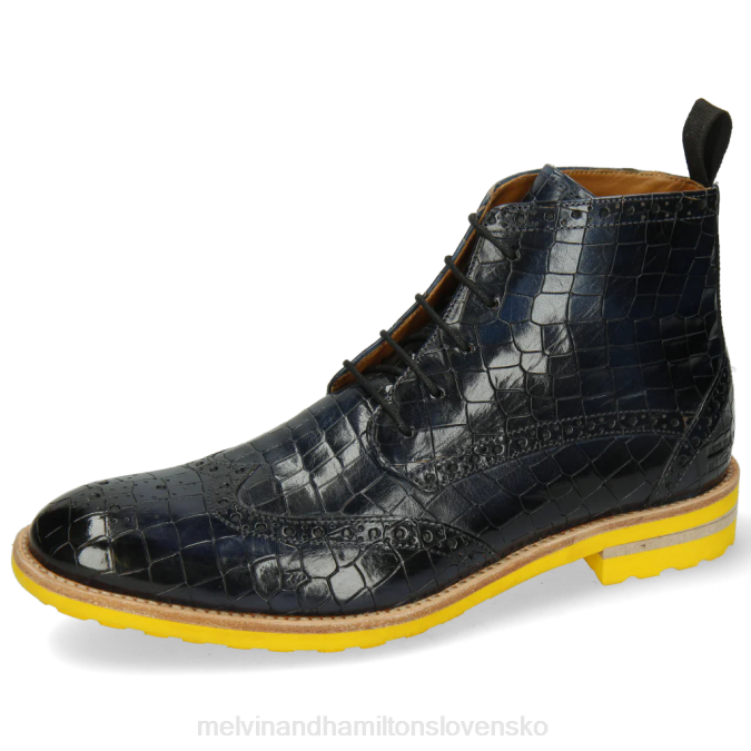 Melvin & Hamilton muži vír 10 B0T2148 členkové čižmy Modrá