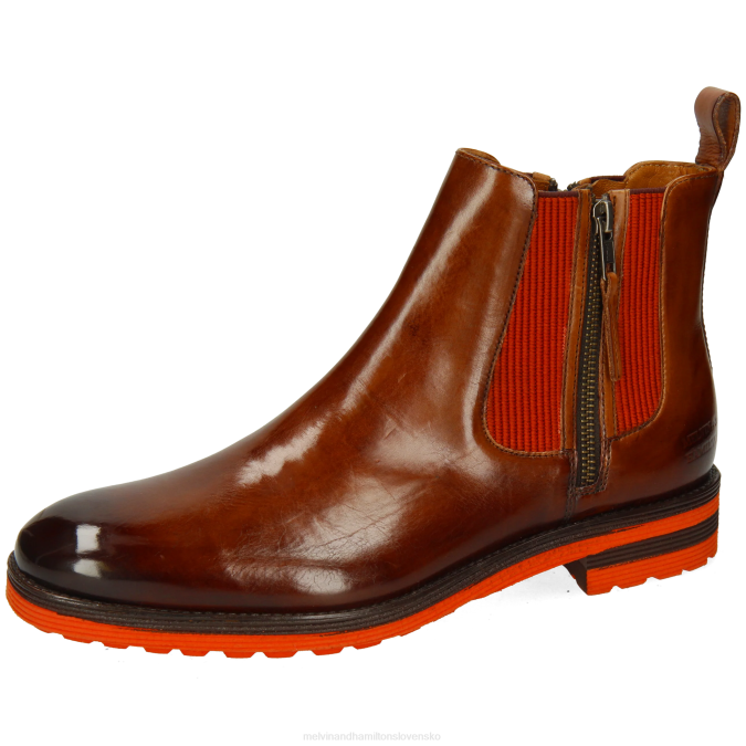 Melvin & Hamilton muži vír 25 B0T2102 členkové čižmy hnedá