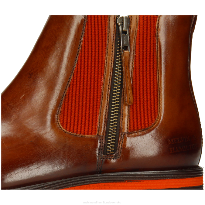 Melvin & Hamilton muži vír 25 B0T2102 členkové čižmy hnedá