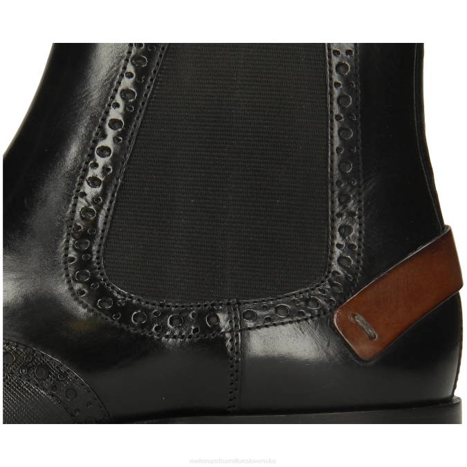 Melvin & Hamilton muži väzba 3 B0T225 členkové čižmy čierna