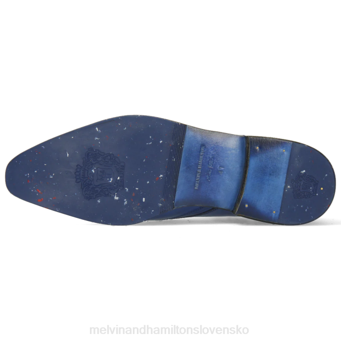 Melvin & Hamilton muži Elvis 63 B0T2556 derby topánky Modrá
