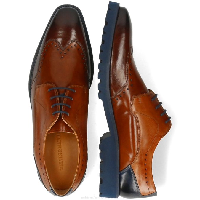 Melvin & Hamilton muži emil 3 B0T2370 derby topánky hnedá