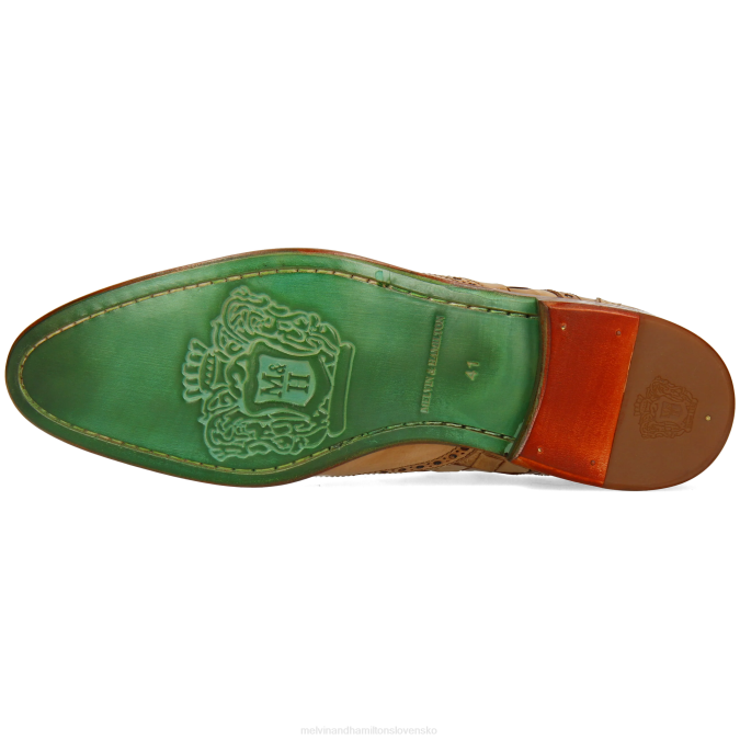 Melvin & Hamilton muži henry 7 B0T2558 derby topánky svetlo hnedá