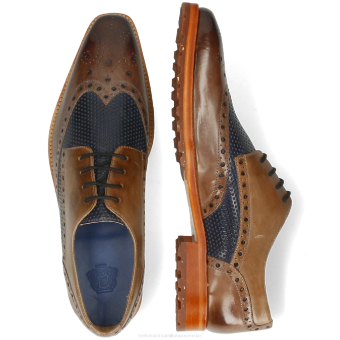 Melvin & Hamilton muži martin 15 B0T2470 derby topánky sivá