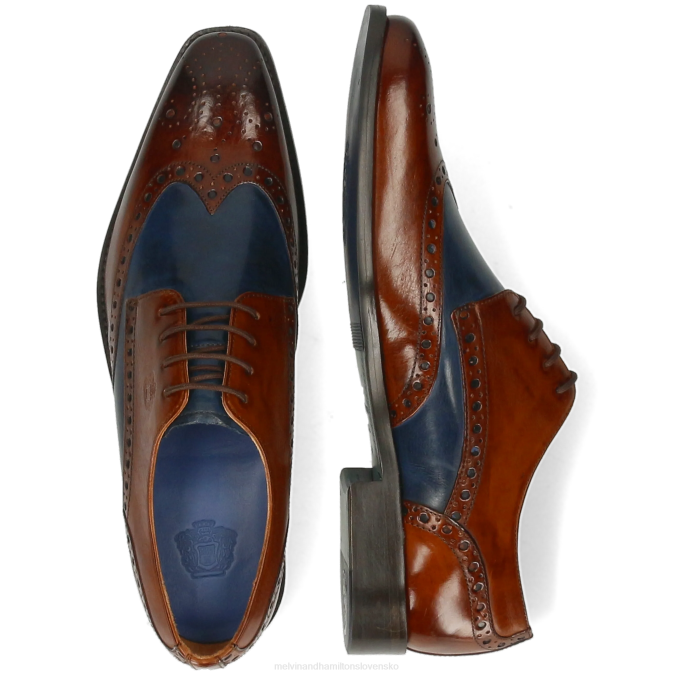 Melvin & Hamilton muži martin 15 B0T2476 derby topánky hnedá