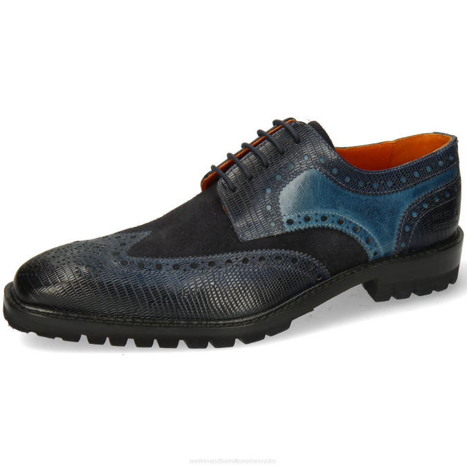 Melvin & Hamilton muži marvin 1 B0T2379 derby topánky Modrá